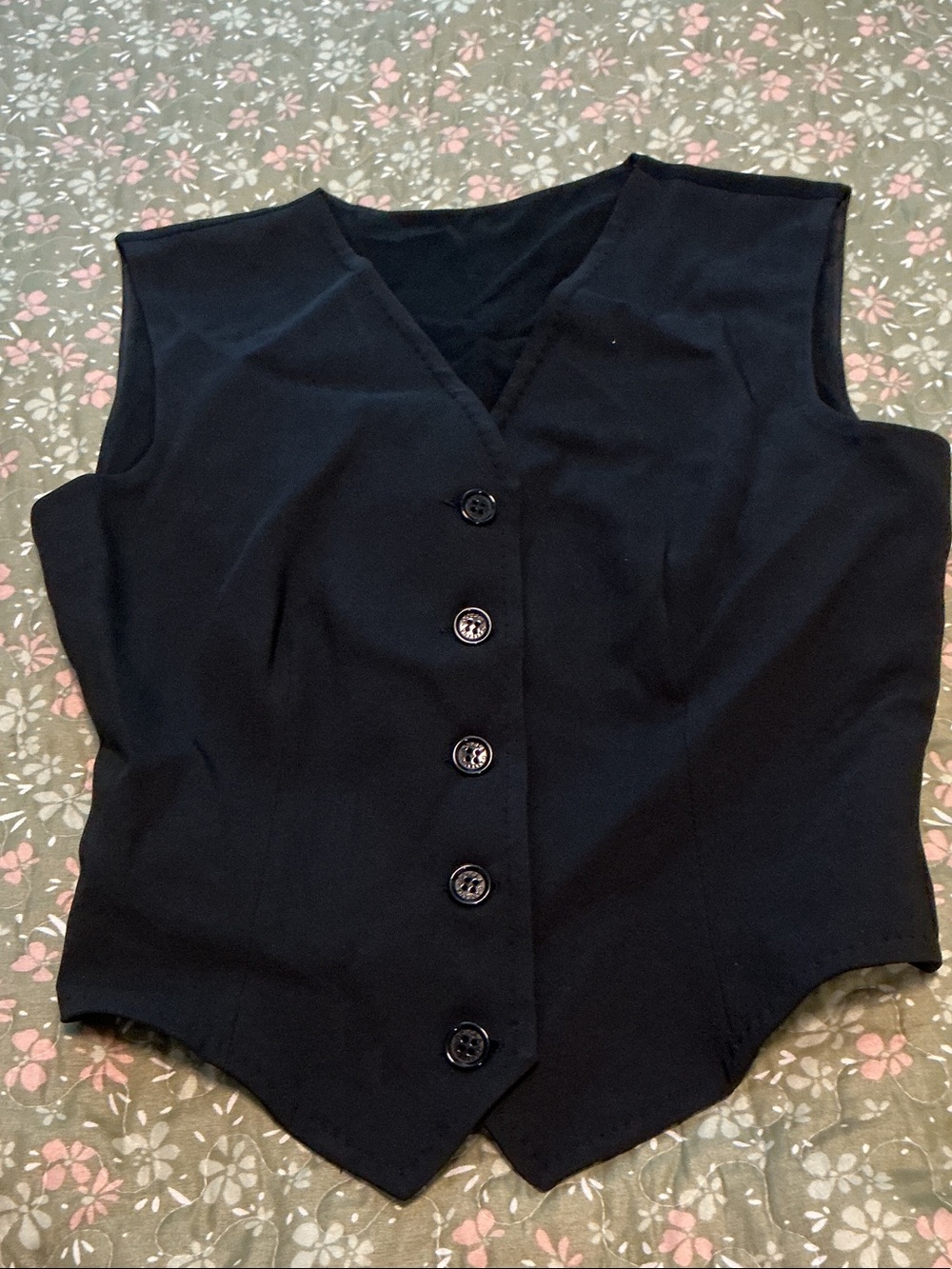 Dolce and Gabbana Black Women's Button Front Vest 38